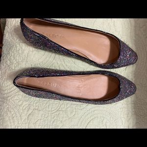 Talbots sparkly flats. Great for Mardi Gras.